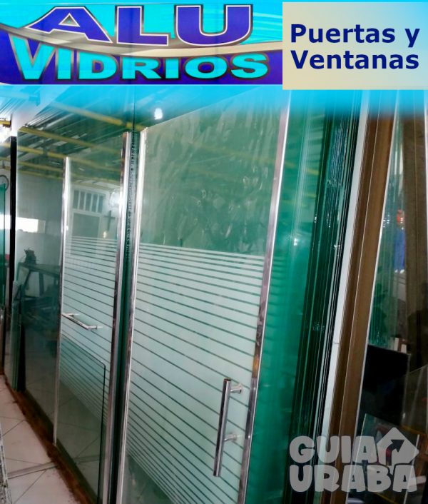 Puertas en vidrio - Aluvidrios